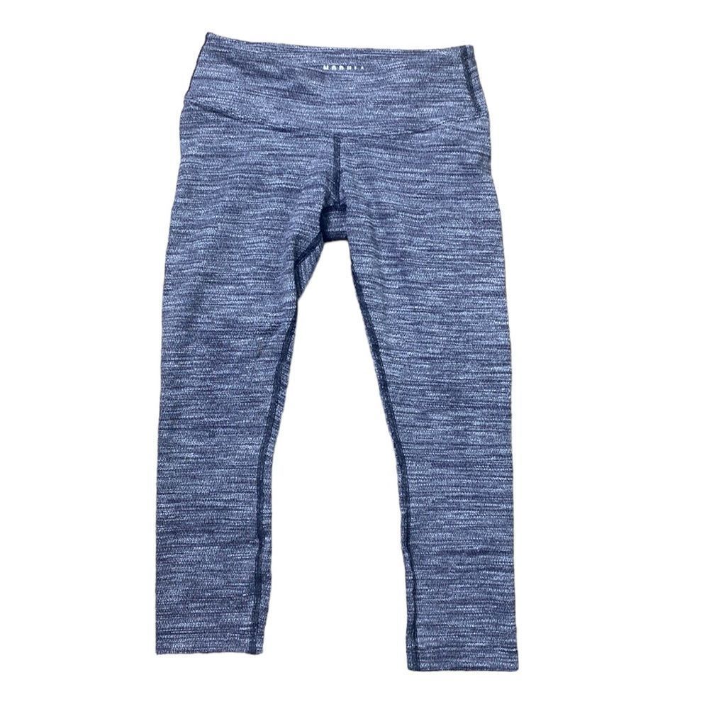 NOBULL small black/white heathered crop compressive leggings